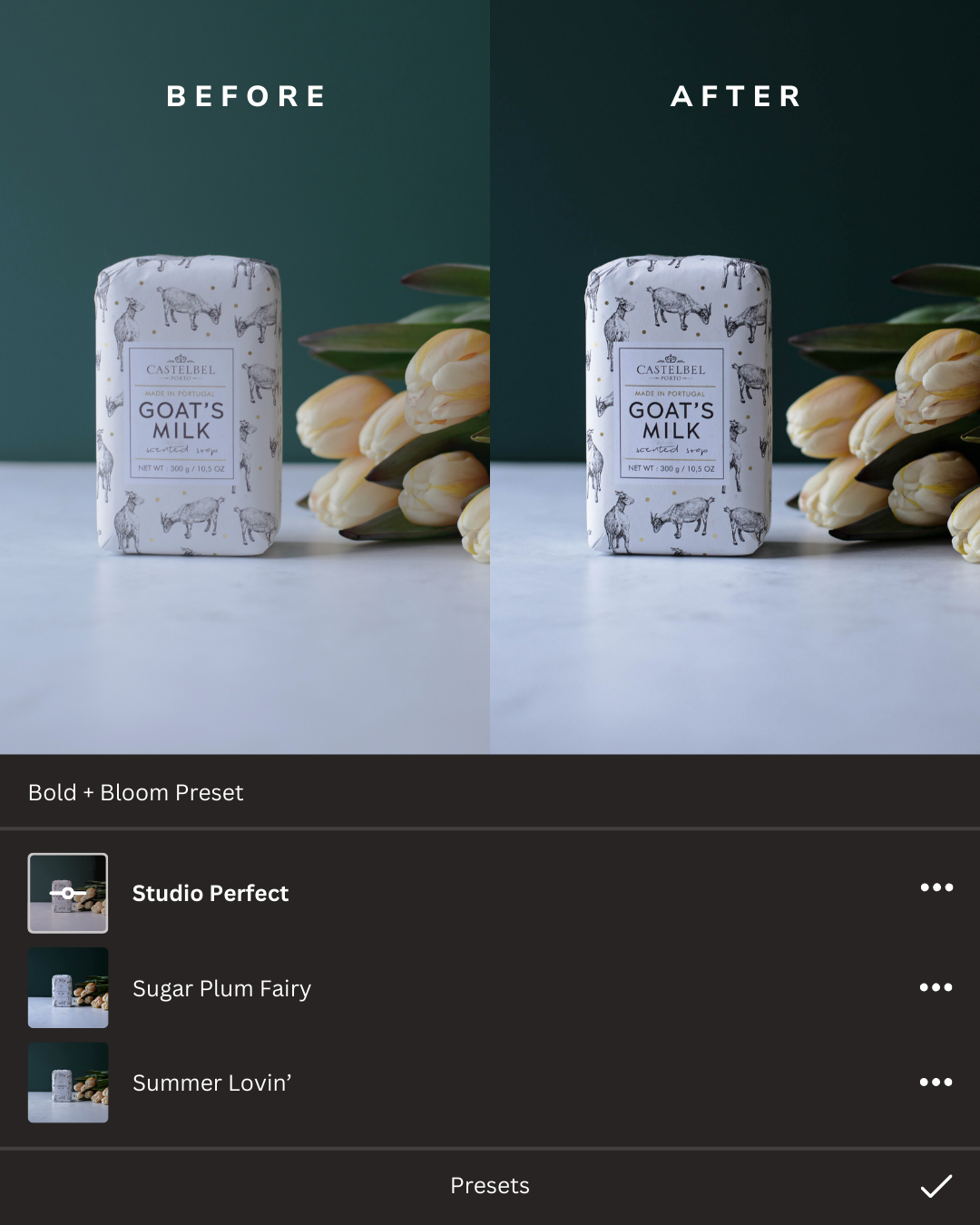 Product Showcase Lightroom Presets Collection